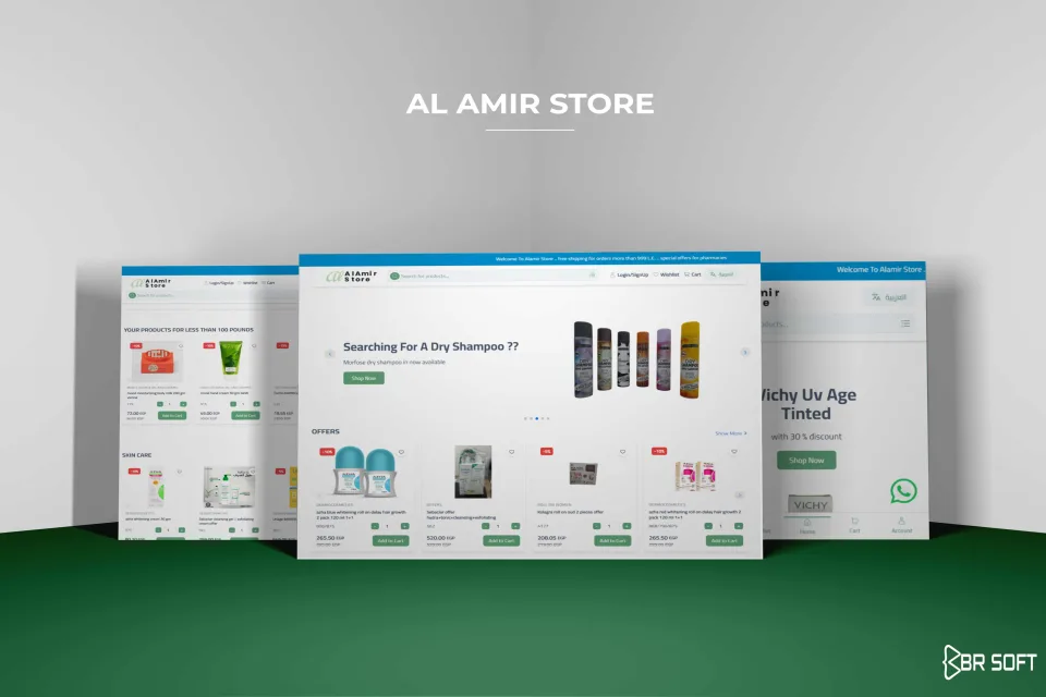 Alamir E-commerce Website project interface
